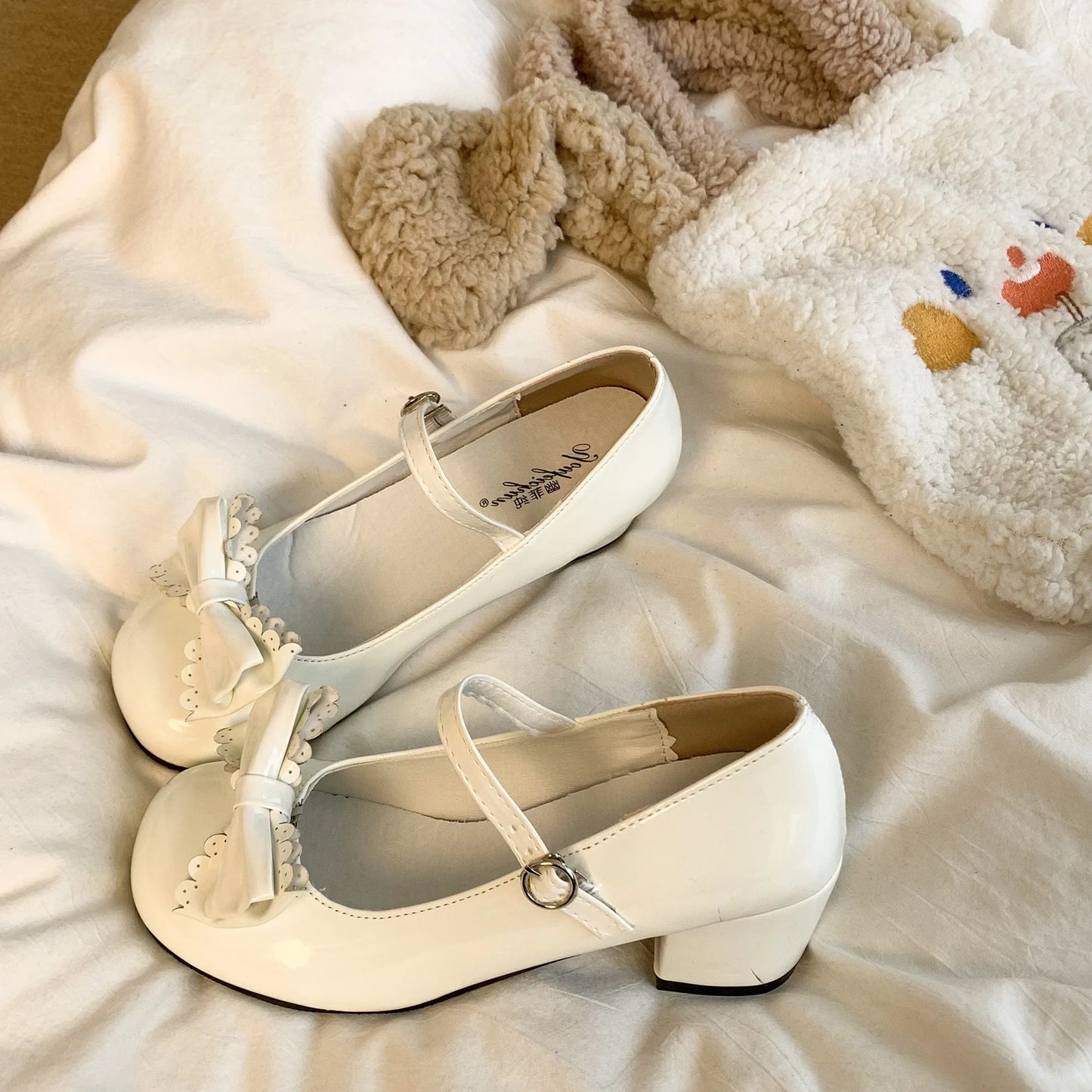 Zapatos Lolita Mary Jane - Moda femenina con lazo, tacón alto y diseño clásico