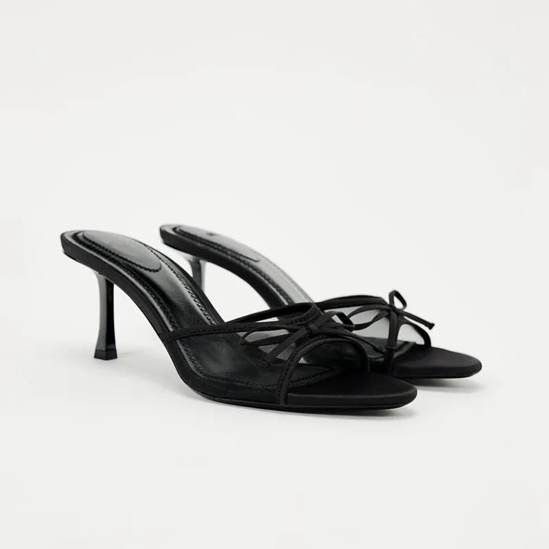 Sandalias de tacón alto delgado para mujer – elegantes y versátiles