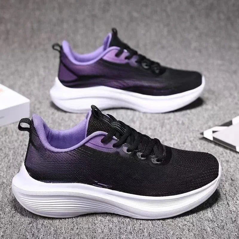 Tenis deportivos ligeros para mujer - Zapatos de correr transpirables y antideslizantes