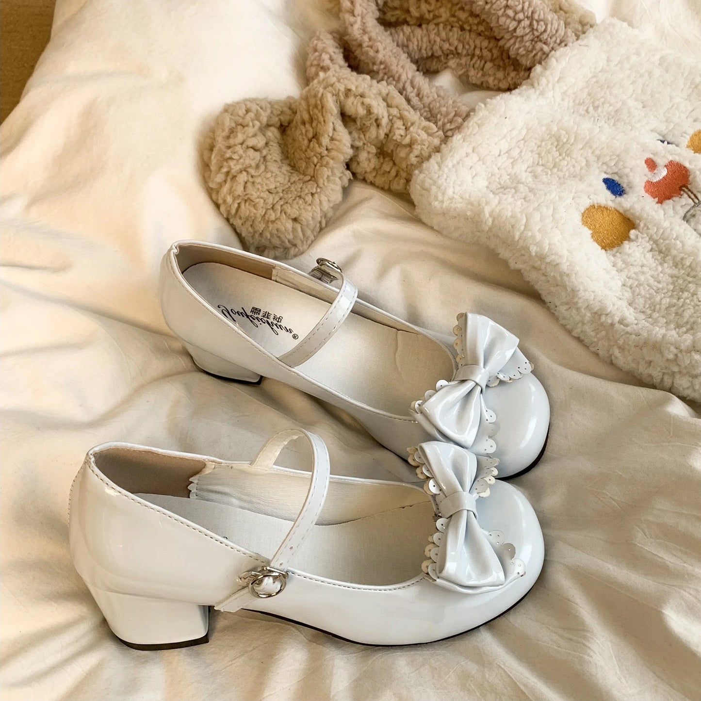 Zapatos Lolita Mary Jane - Moda femenina con lazo, tacón alto y diseño clásico