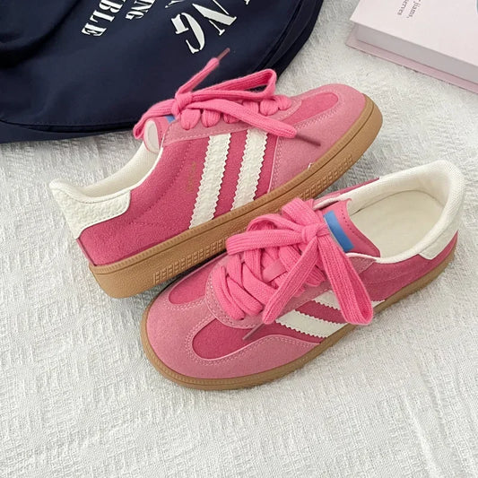 Tenis casuales para mujer – transpirables, ligeros y con cordones, moda 2025