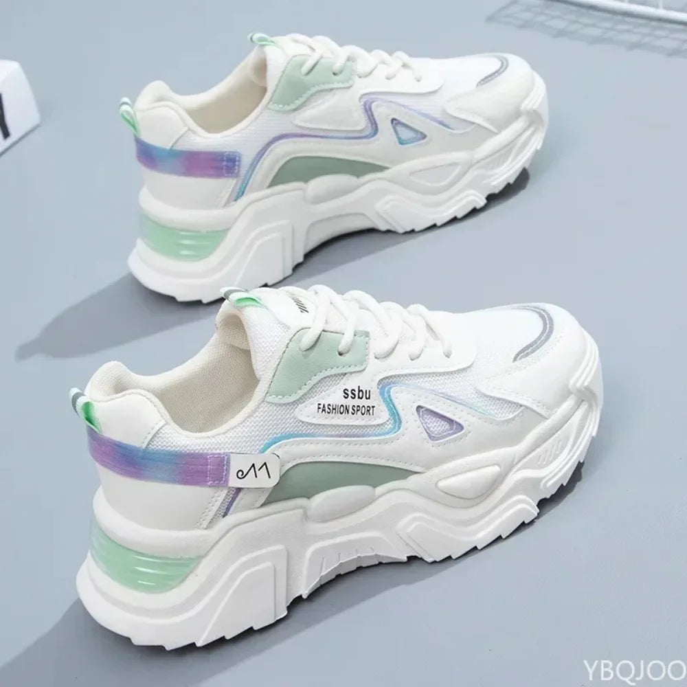 Sneakers de plataforma mujer 2025 | Tenis chunky casuales de moda