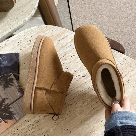 Botines tipo UGG para mujer – plataforma ligera y diseño moderno