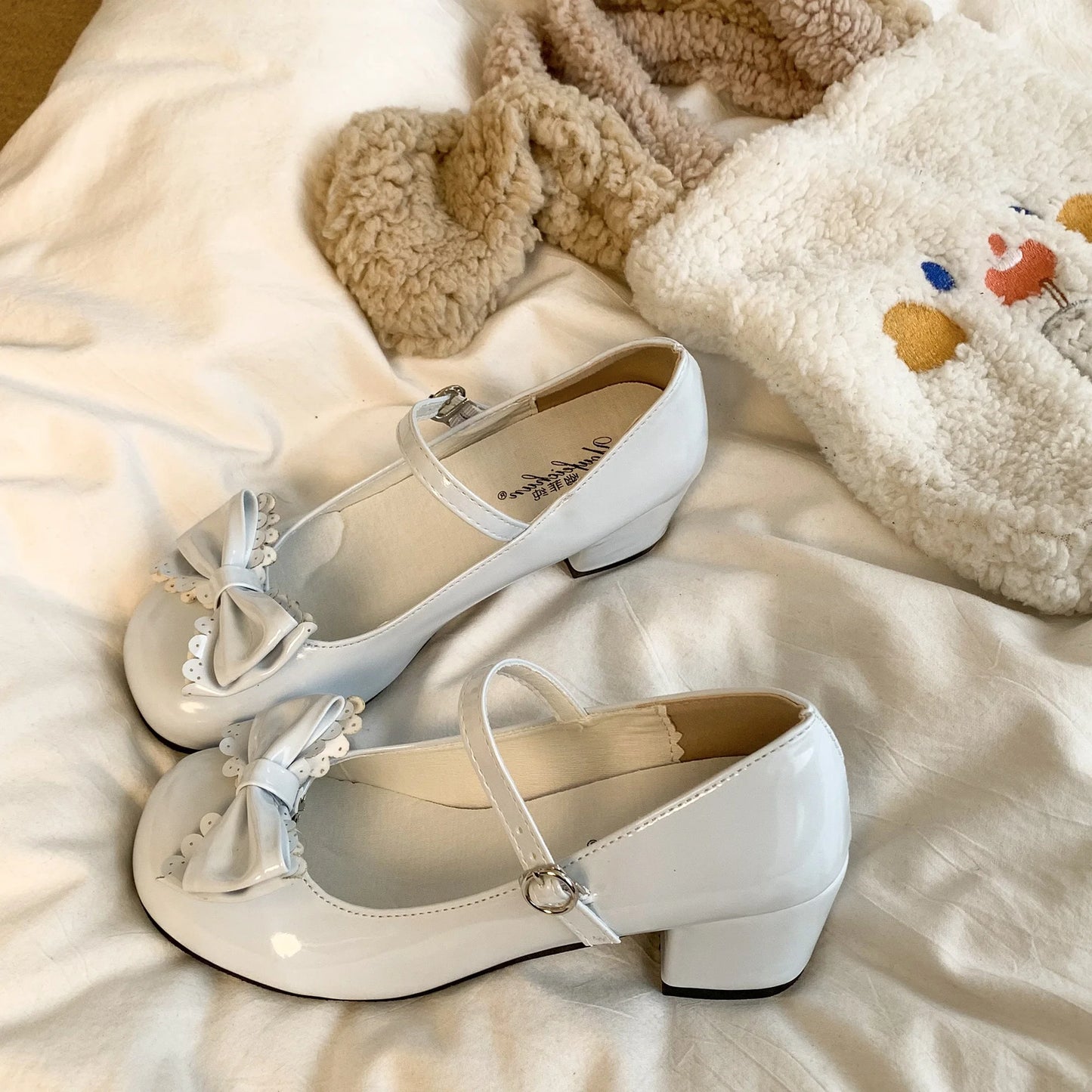 Zapatos Lolita Mary Jane - Moda femenina con lazo, tacón alto y diseño clásico