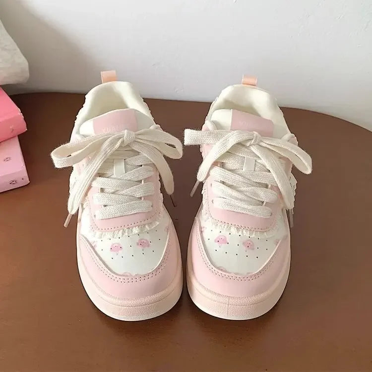 Zapatillas de deporte versátiles con parte inferior gruesa - zapatos informales de verano para mujer