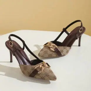 Zapatos de tacón alto para mujer - Diseño clásico con correa y estilo moderno