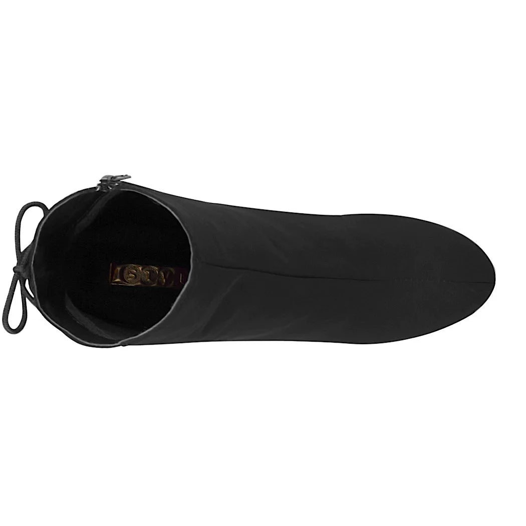 Botines de moda para dama - Gamuza negra, cómodos y versátiles