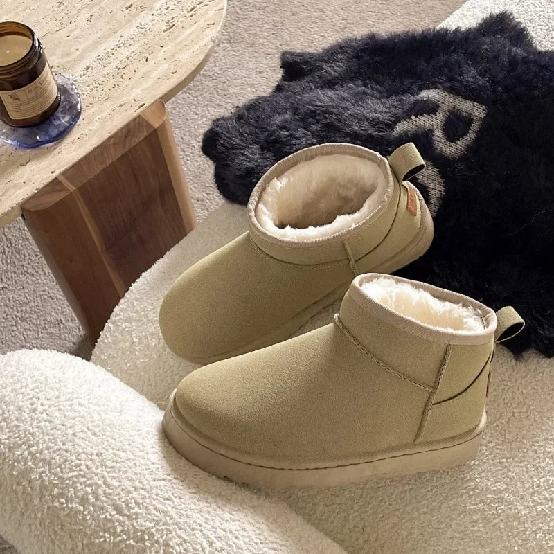 Botines tipo UGG para mujer – plataforma ligera y diseño moderno
