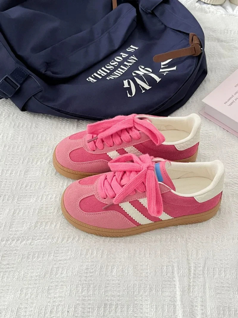 Tenis casuales para mujer – transpirables, ligeros y con cordones, moda 2025