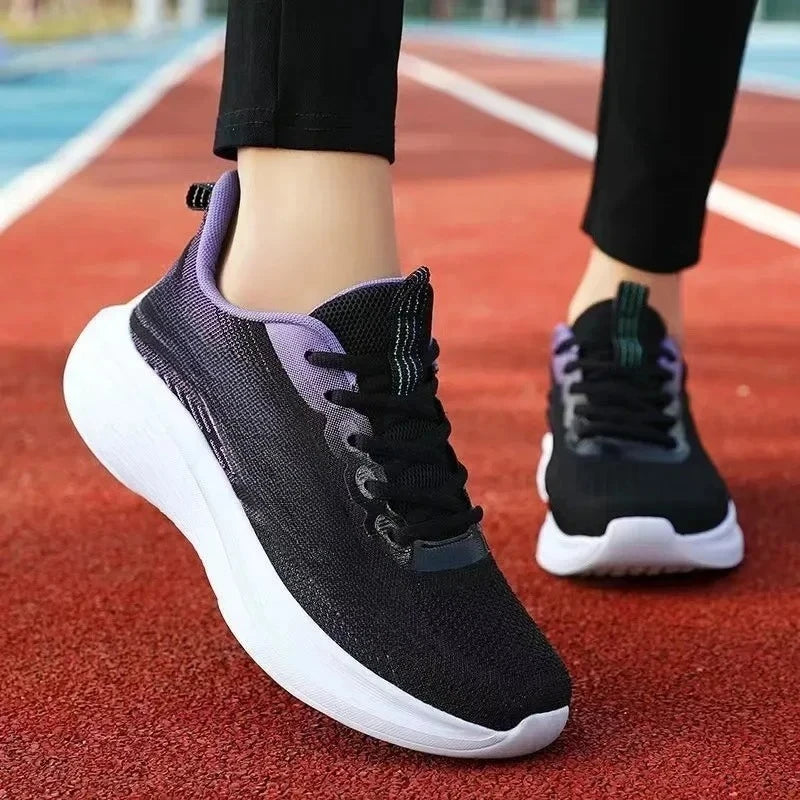 Tenis deportivos ligeros para mujer - Zapatos de correr transpirables y antideslizantes