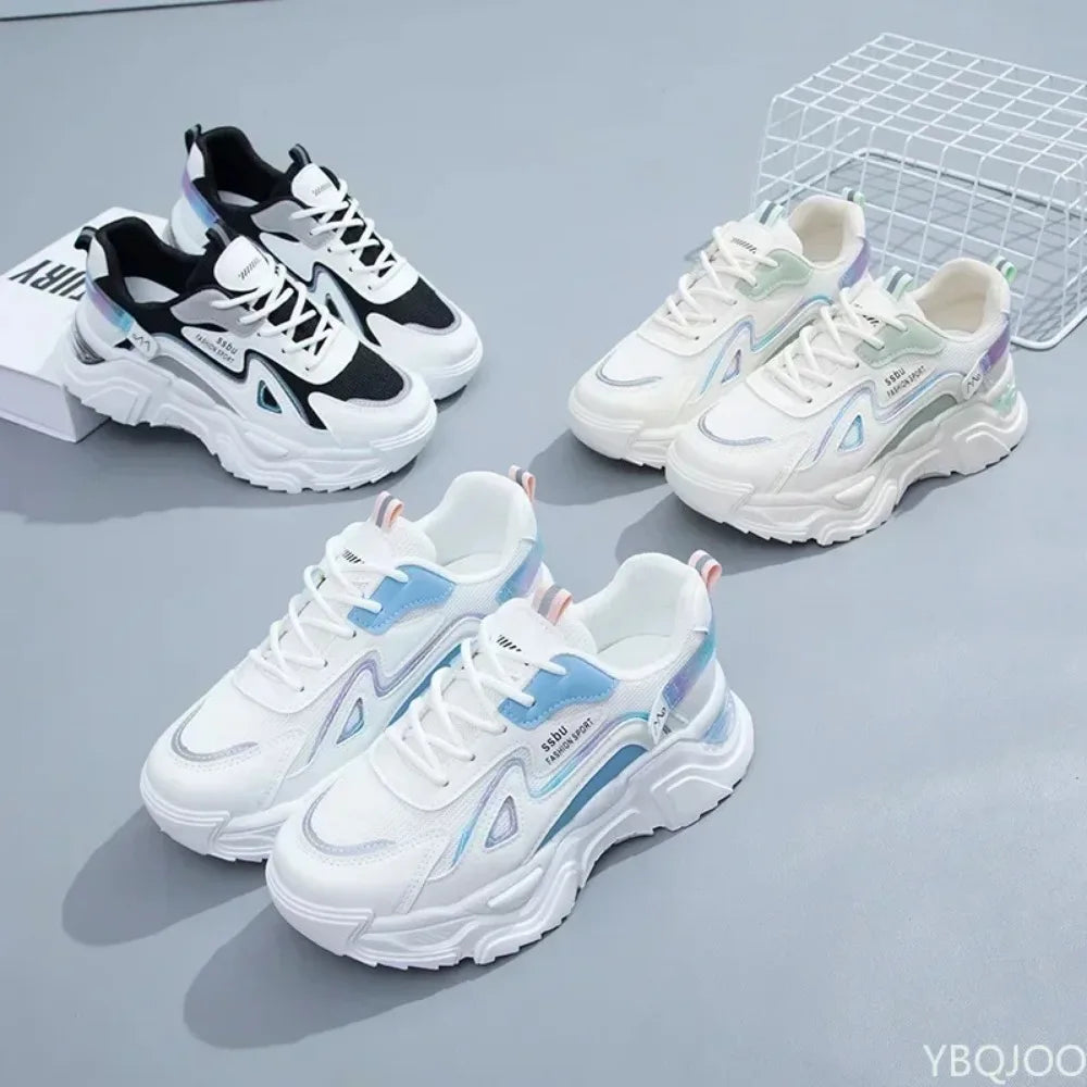 Sneakers de plataforma mujer 2025 | Tenis chunky casuales de moda