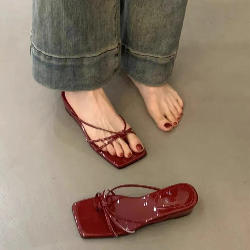 Sandalias de moda para mujer, chanclas con platorma y Punta abierta