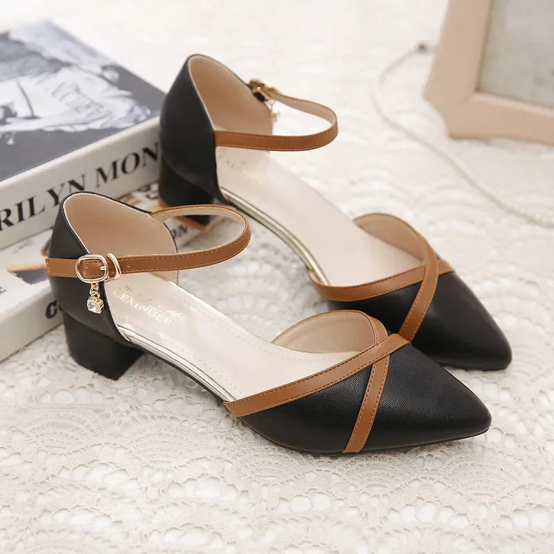 Zapatos de tacón cuadrado con perlas – elegantes y cómodos para mujer