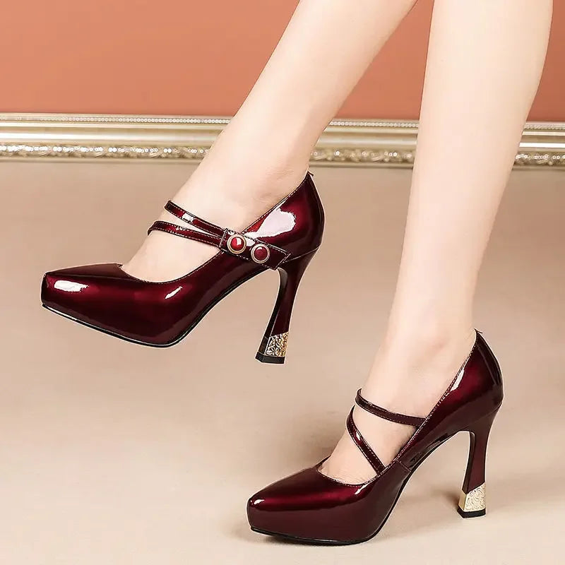 Tacones Mary Jane de plataforma con hebilla para mujer. Elegantes, cómodos y modernos