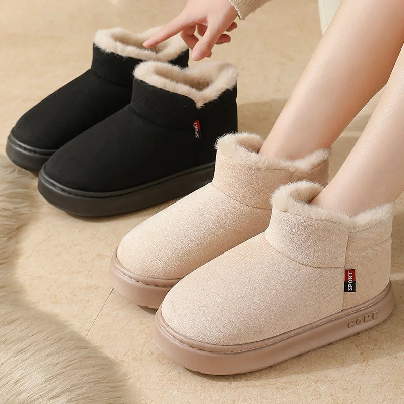 Botines de felpa térmicos para mujer – cómodos y cálidos