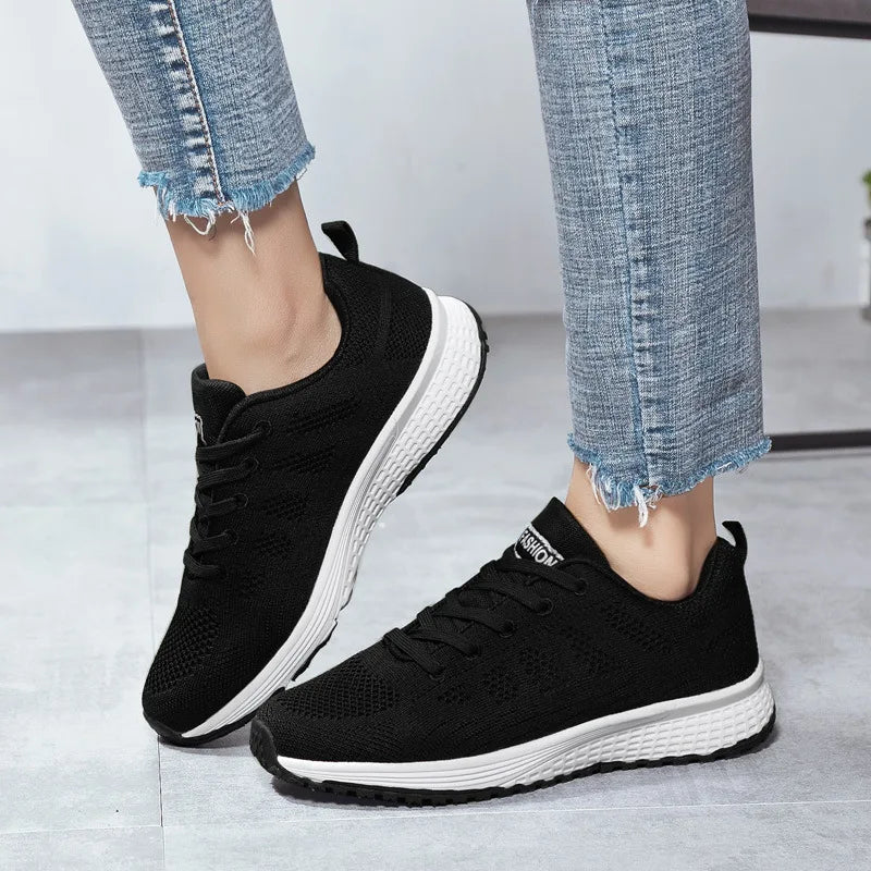 Tenis deportivos de mujer – transpirables de malla, ligeros y cómodos