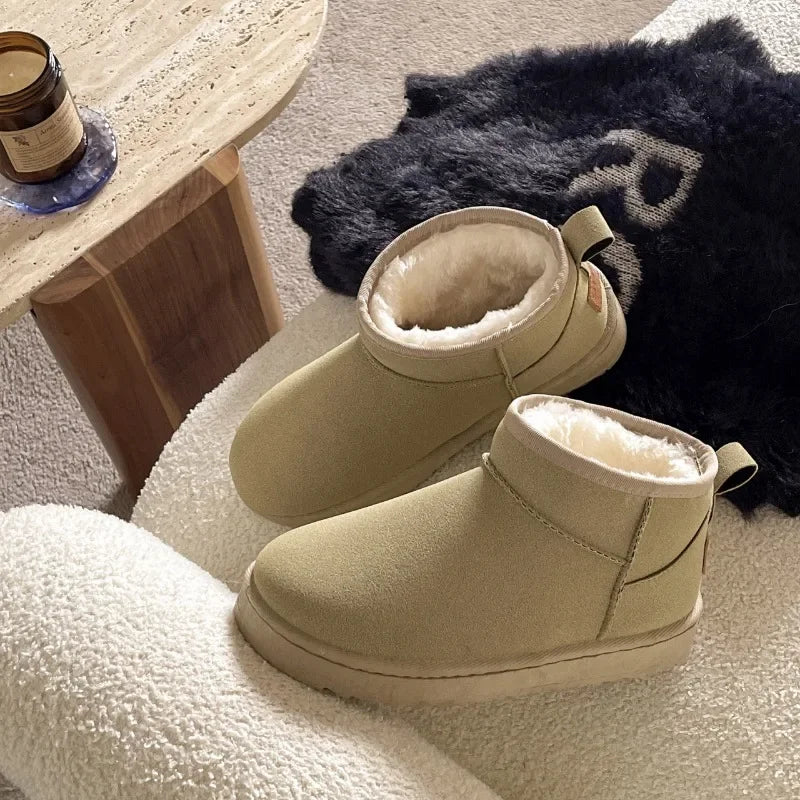 Botines tipo UGG para mujer – plataforma ligera y diseño moderno