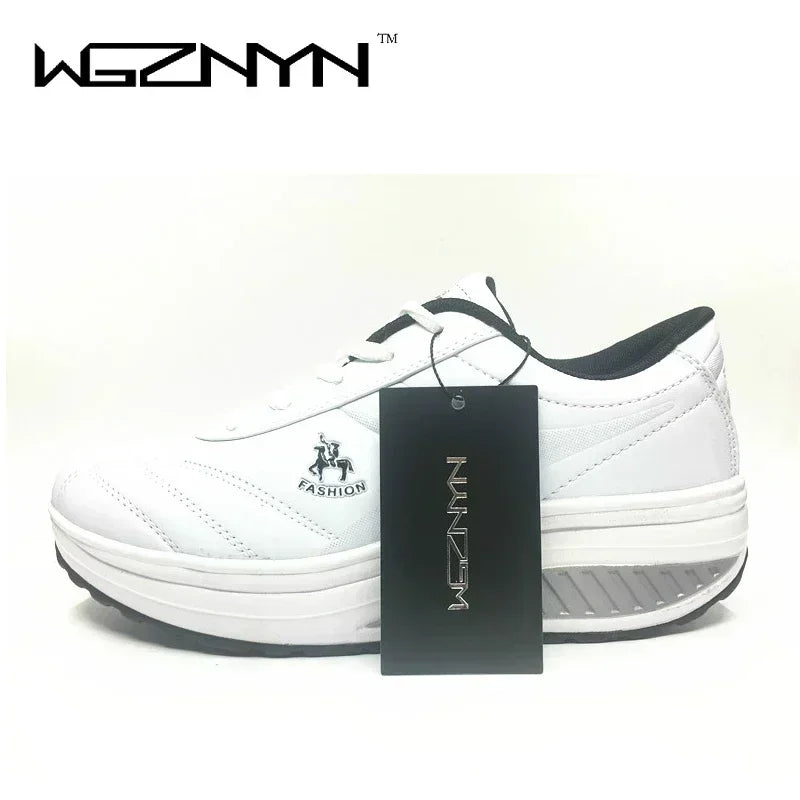 Tenis casuales para mujer - Zapatos de suela alta cómodos para caminar