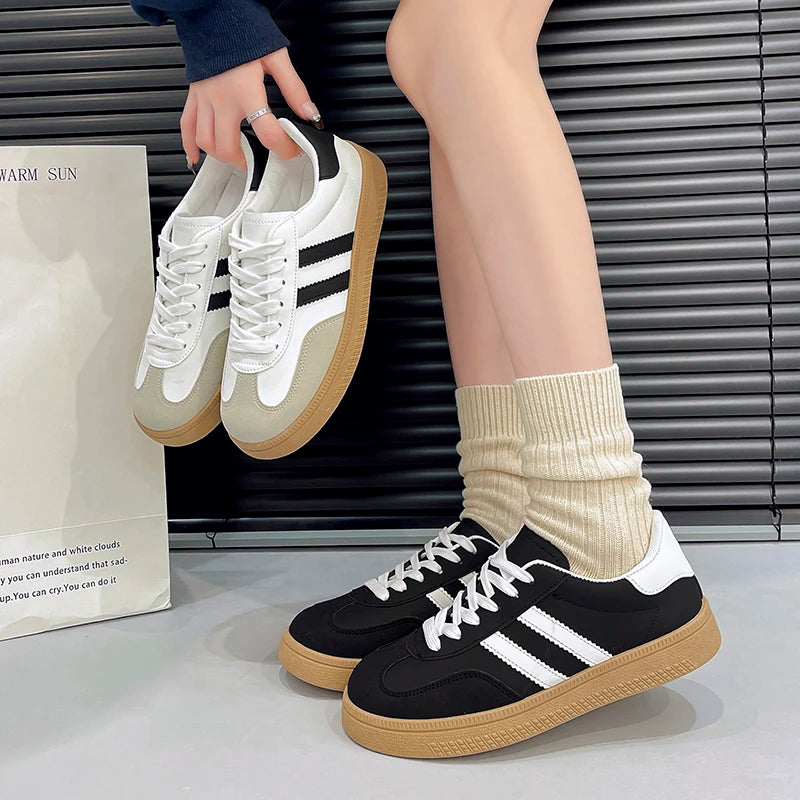 Tenis casuales de mujer – vulcanizados con plataforma, cómodos y modernos
