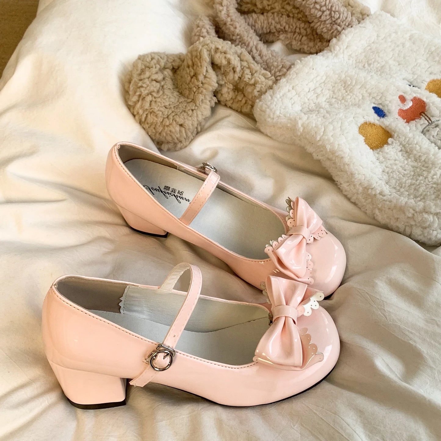 Zapatos Lolita Mary Jane - Moda femenina con lazo, tacón alto y diseño clásico