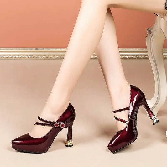 Tacones Mary Jane de plataforma con hebilla para mujer. Elegantes, cómodos y modernos