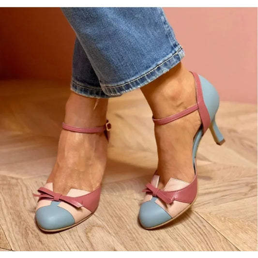 Zapatos de tacón femeninos multicolor – modernos y cómodos para mujer