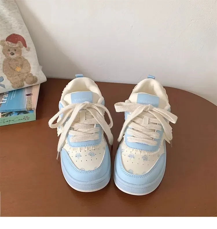 Zapatillas de deporte versátiles con parte inferior gruesa - zapatos informales de verano para mujer