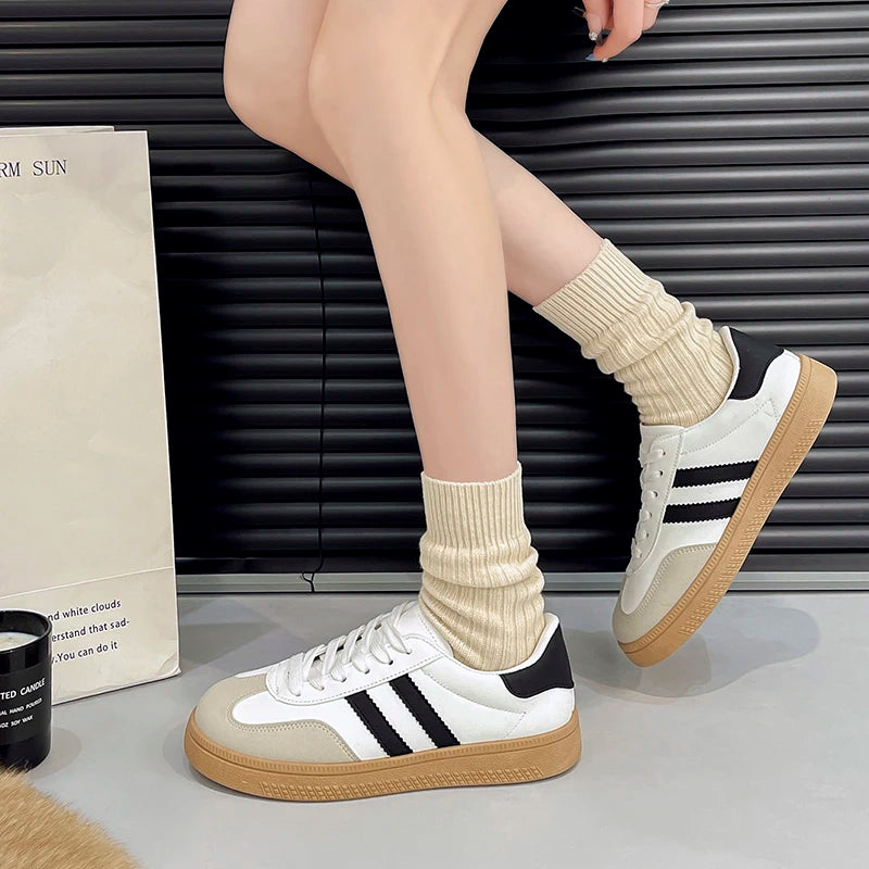 Tenis casuales de mujer – vulcanizados con plataforma, cómodos y modernos