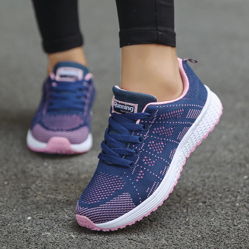 Tenis deportivos de mujer – transpirables de malla, ligeros y cómodos