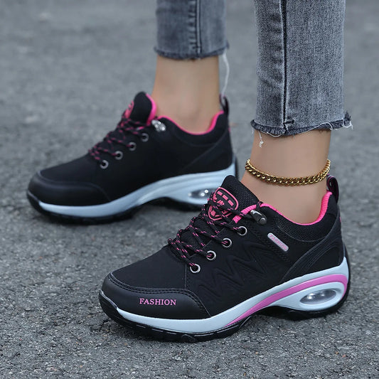 Tenis de moda con cordones – cómodas para caminar y gimnasio