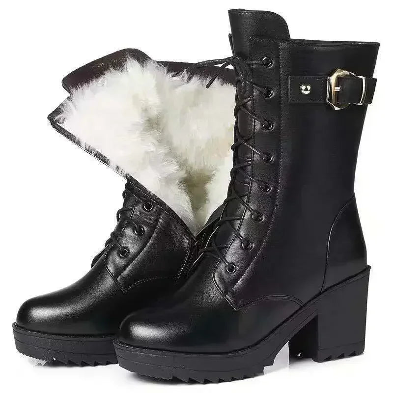 Botines de nieve femeninos 2025 – cálidos, elegantes y de alta calidad