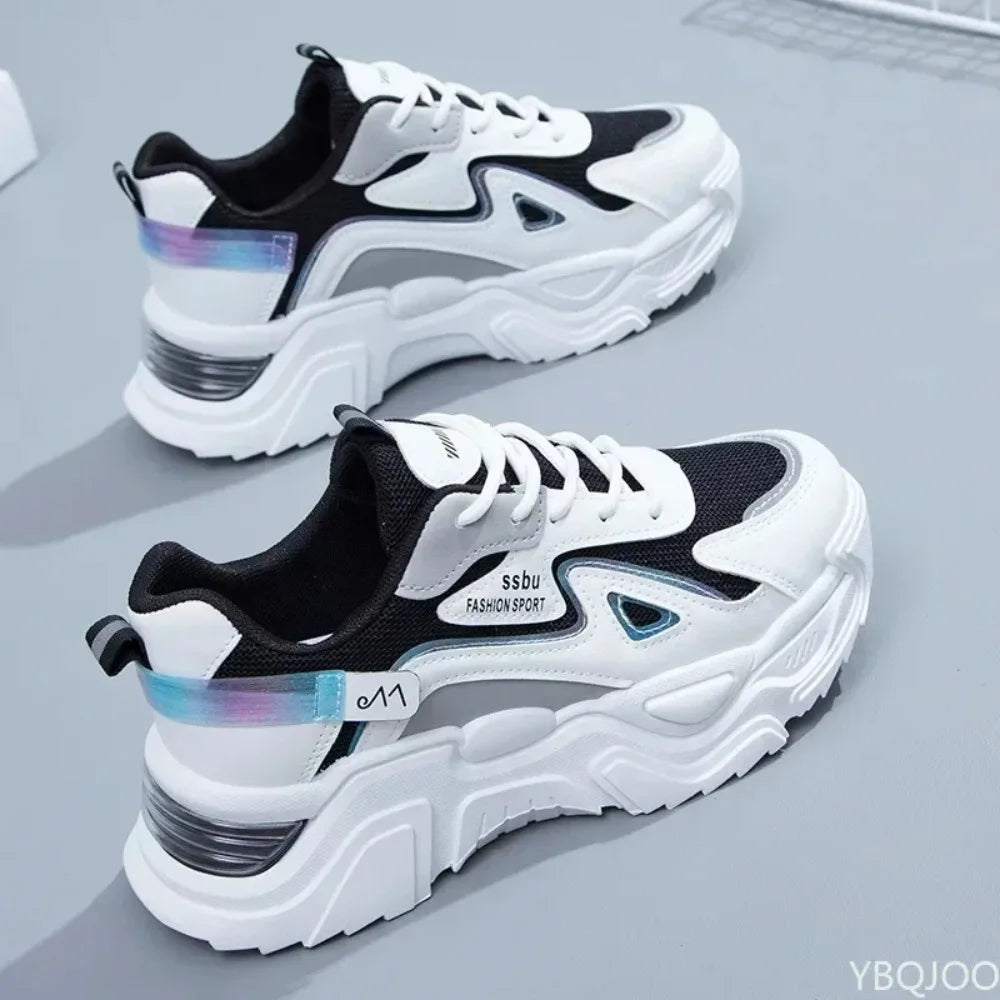 Sneakers de plataforma mujer 2025 | Tenis chunky casuales de moda