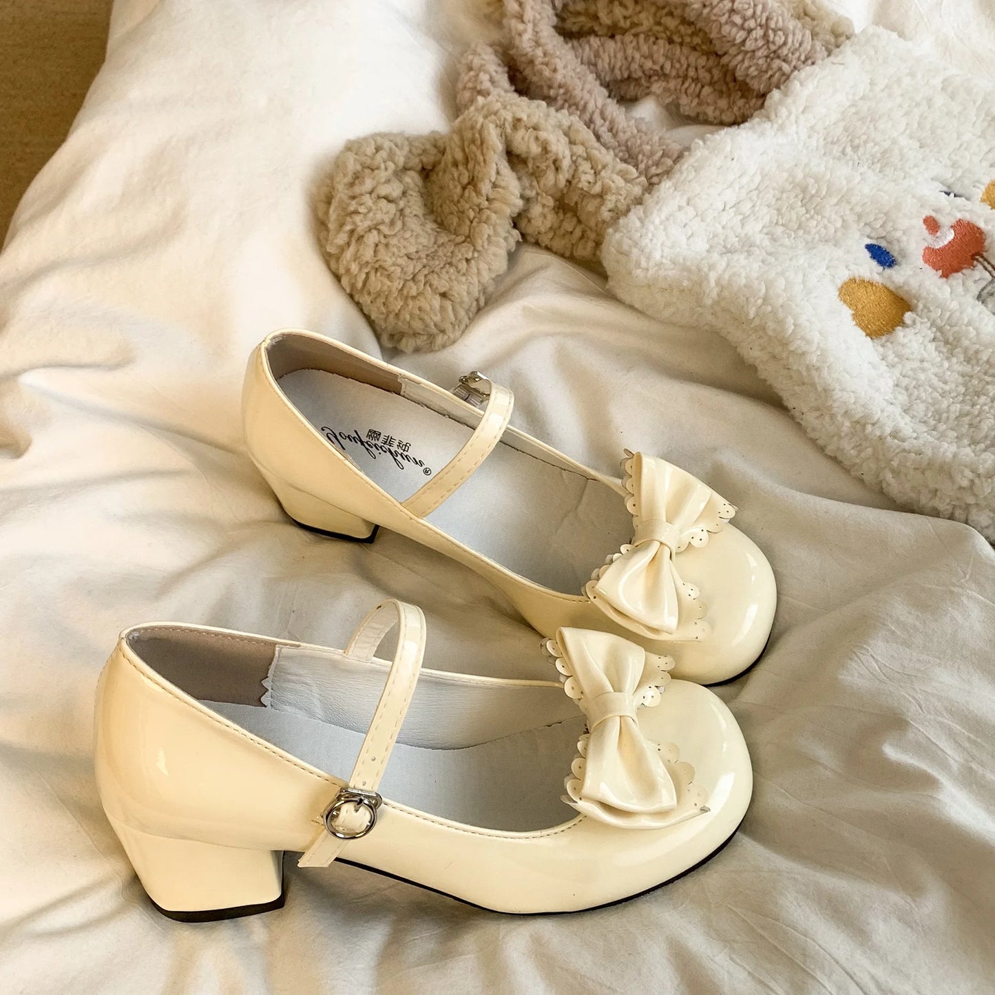 Zapatos Lolita Mary Jane - Moda femenina con lazo, tacón alto y diseño clásico