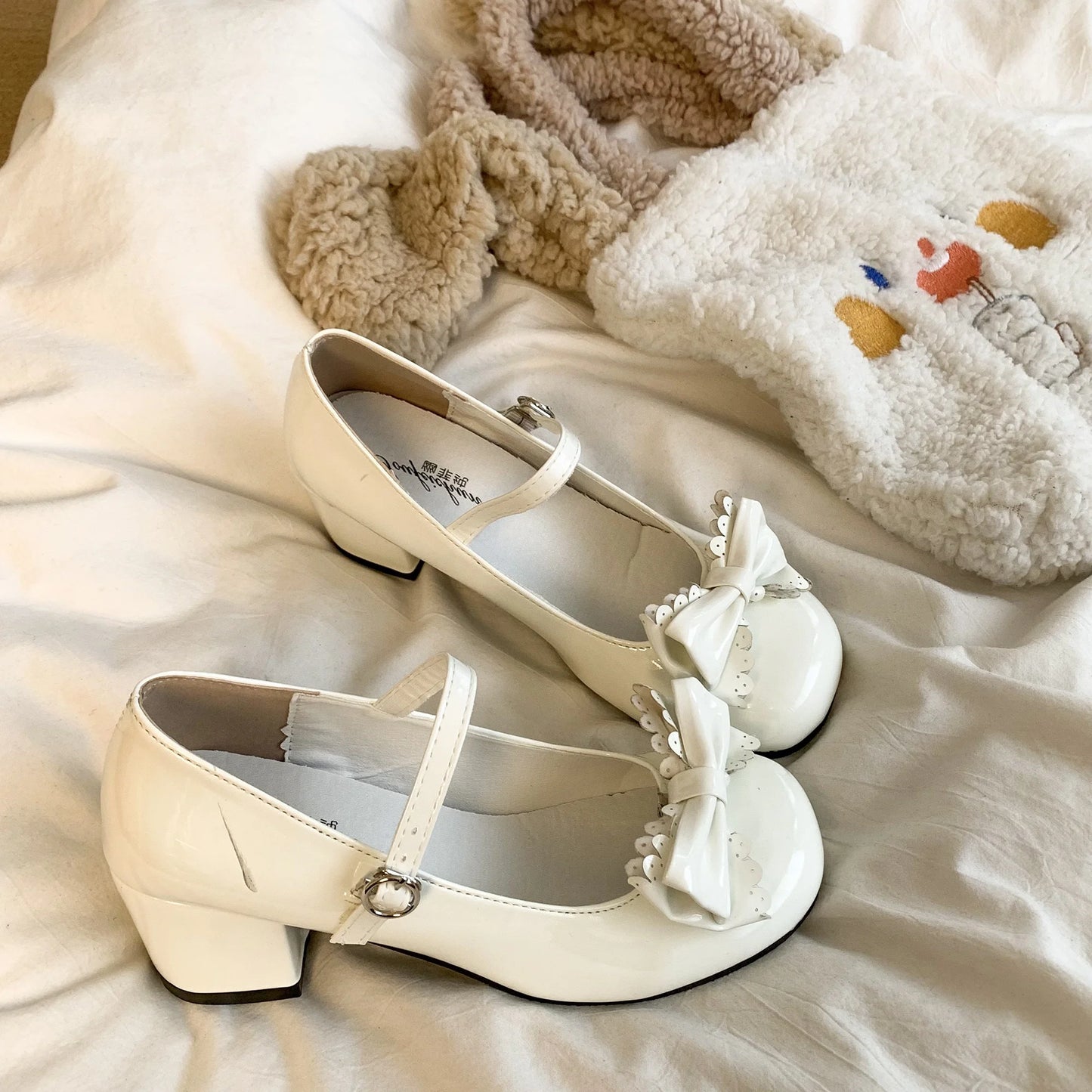 Zapatos Lolita Mary Jane - Moda femenina con lazo, tacón alto y diseño clásico