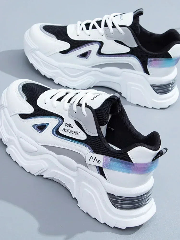 Sneakers de plataforma mujer 2025 | Tenis chunky casuales de moda